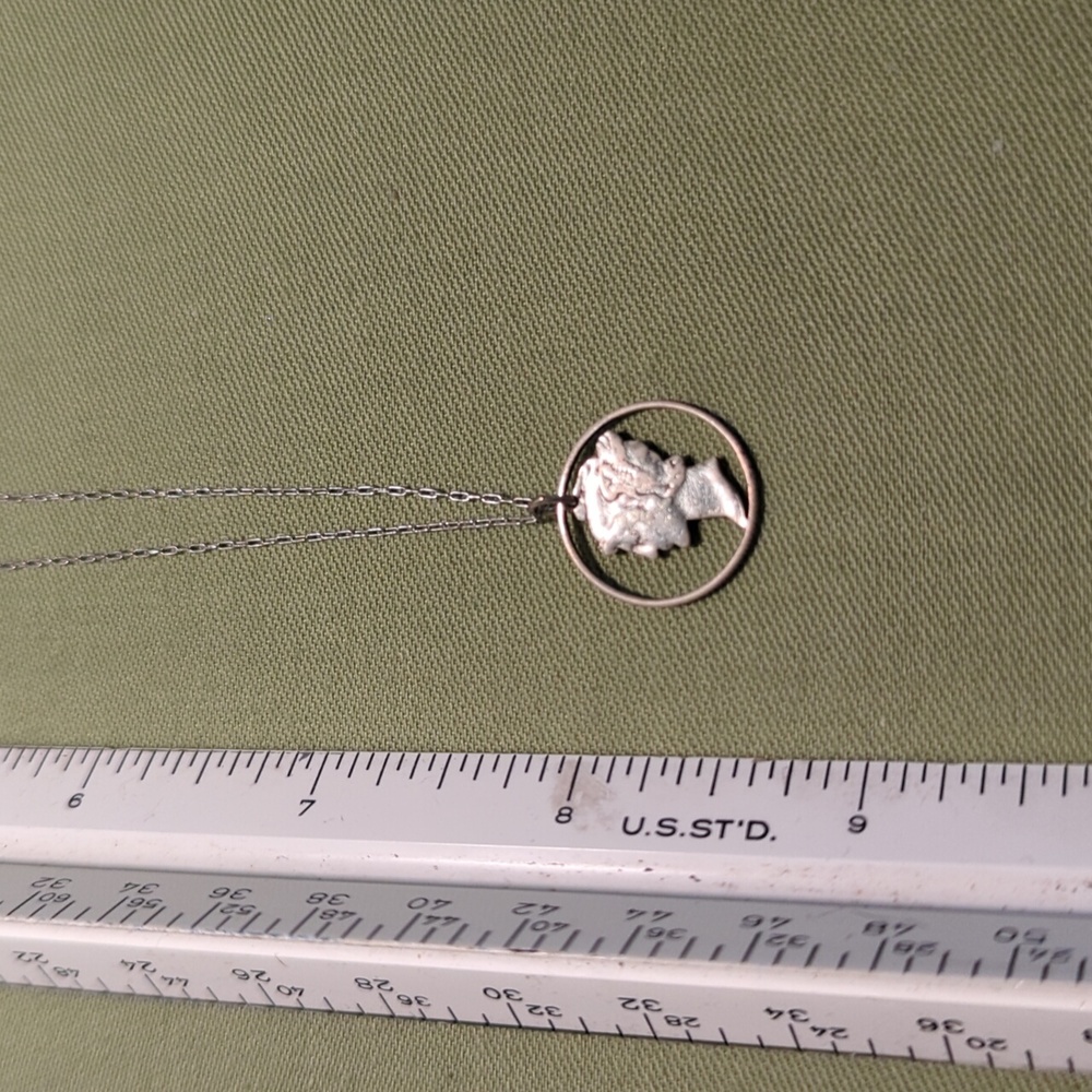 Vintage Mercury Head dime necklace - Picture 4 of 4